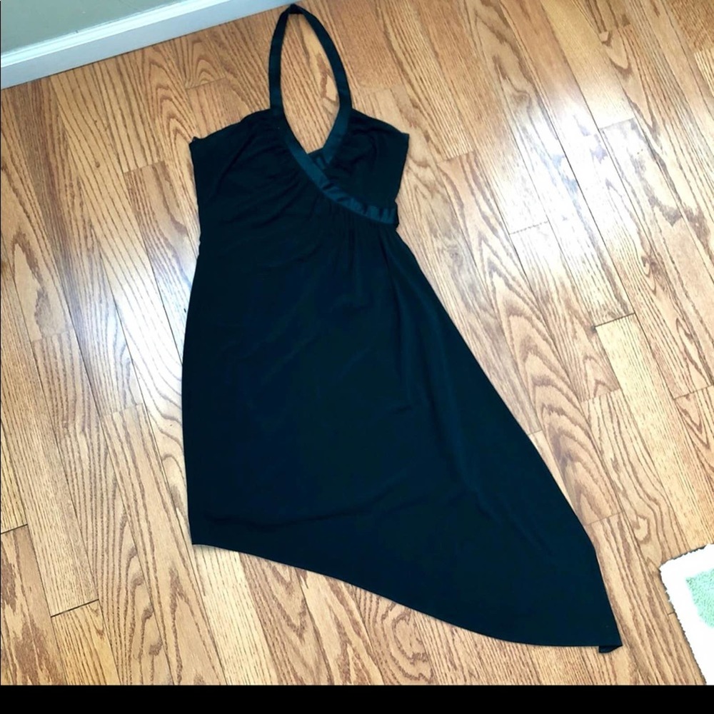 VINTAGE LAUNDRY Black Cocktail Asymmetrical Women's Dress Size L